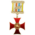 Insignia de medalla de caballeros templarios personalizados de alta calidad